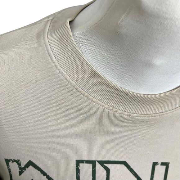 ANINE BING Tiger Muse Stone Crew Pullover Sweatshirt 100% Organic Cotton Size XS - Picture 12 of 15